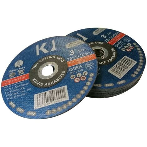 DISQUES TRONCONNAGE 75 x 1 x 10 mm - LOT DE 10 DISQUES