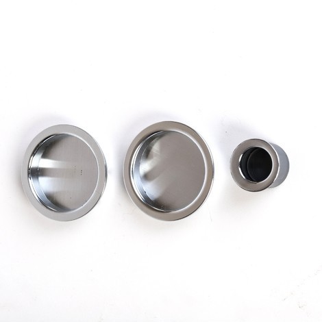 Doigt et Coupelles   Couleur Inox pour Serrure pour Galandage