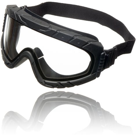 Dräger X-pect 4800 Lunettes de protection anti-buée et anti-poussière Pour chantier, laboratoire, atelier Oculaire en polycarbonate incassable et résistant aux rayures Noir