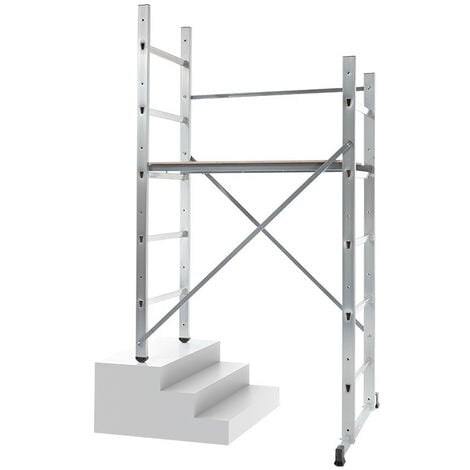 Echafaudage pour escalier intérieur et extérieur 3m en aluminium Hailo Hobby 3