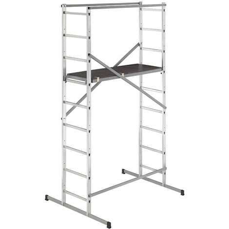 Echafaudage pour escalier intérieur et extérieur 4m en aluminium Hailo HobbyStep H4