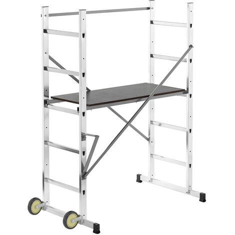 Echafaudage roulant pour escalier 3m en aluminium Hailo HobbyStep H3