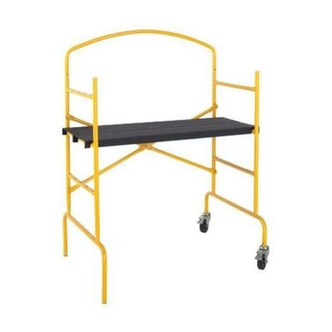 Echelle echafaudage roulant en acier double etagere