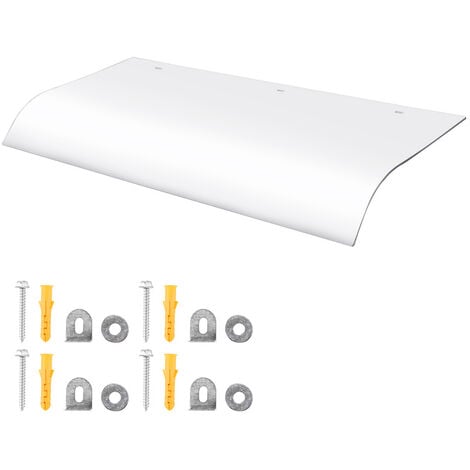 EINFEBEN Auvent de Porte Store Marquise Solaire abri banne entrée Ombre Protection 40 x 80 cm - Transparent - Transparent