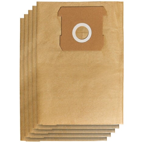 Einhell 5 Sacs de rechange pour aspirateur 12 litres (compatible avec les aspirateurs eau et poussière de 12 litres)