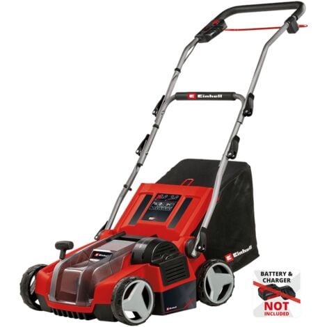 Einhell Scarificateur-aérateur sans fil GE-SA 36/35 Li-Solo Power X-Change (36 V, moteur sans charbon, rouleau de scarification 35 cm) Livré sans batterie ni chargeur