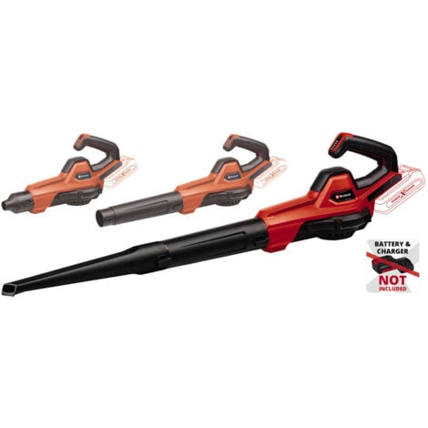 Einhell Souffleur sans fil GE-UB 18/250 Li E-Solo Power X-Change (18 V, vitesse d’air 250 km/h, tube en 3 parties) Livré sans Batterie et sans Chargeur