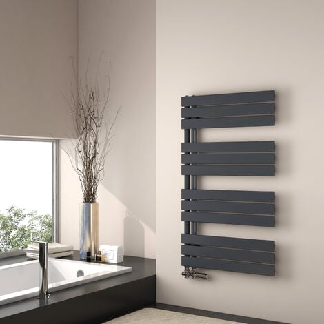 EMKE Sèche-serviette eau chaude, 1041x600mm - Anthracite Sèche-serviettes Panneau Plat