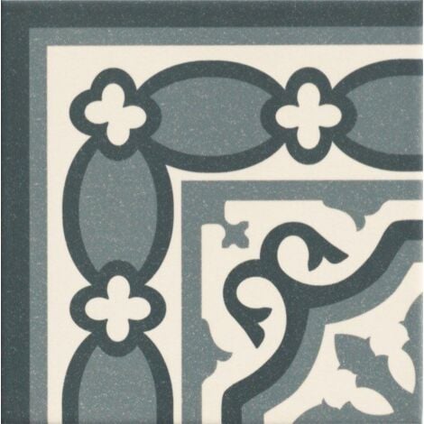 Esquina Florentine Blue carreau d'angle 20x20