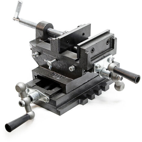 Étau de machine 2 axes 100mm Étau pour Table croisée Table de fraisage ou bien Établi