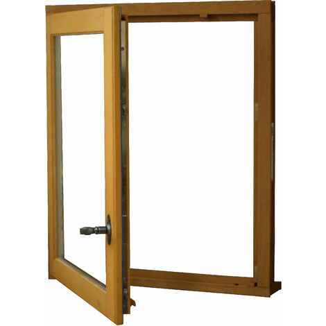 fenêtre Bois 1 Vantail H75 x L50 Tirant Gauche Côtes Tableau GD MENUISERIES