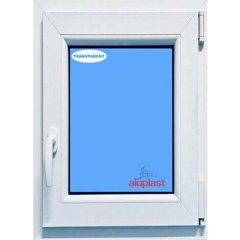 Fenêtre PVC H1000 mm X L700 mm  Blanc, Oscillo-battante Tirant Droit Verre Transparent