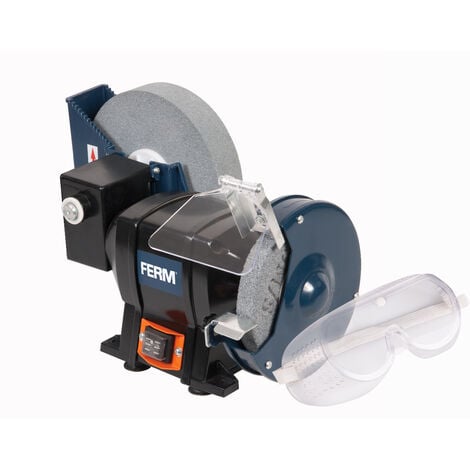 FERM BGM1021 Touret à meuler sec & eau 250W