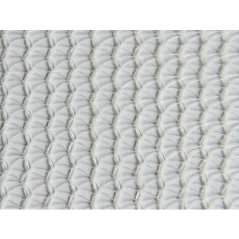 Filet échafaudage 50g/m² - Léger - Mailles triangulaires Blanc 3,07m x 10m Boutonnières côtés