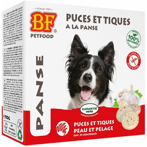 Friandises puces et tiques à la panse Biofood