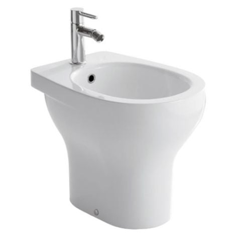 Globo Bidet au sol 36x50 cm en Vitreous China Grace GL-GR009.BI  Blanc brillant