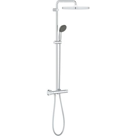 Grohe Vitalio Start System 250 Cube Colonne de douche avec mitigeur + Douchette 2 jets (26696000)