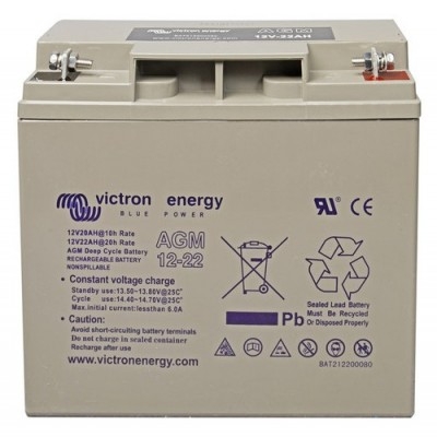 Batterie 12V-22Ah AGM Deep Cycle (Absorbent Glass Mat)