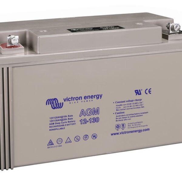 Batterie 12V-130Ah AGM Deep Cycle (Absorbent Glass Mat)
