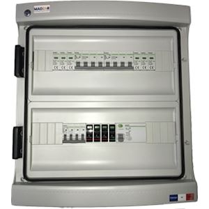 Coffret 600V 1MPPT de 2 Strings avec paraf. DC + AC 4kW (C20) 1 ond mono