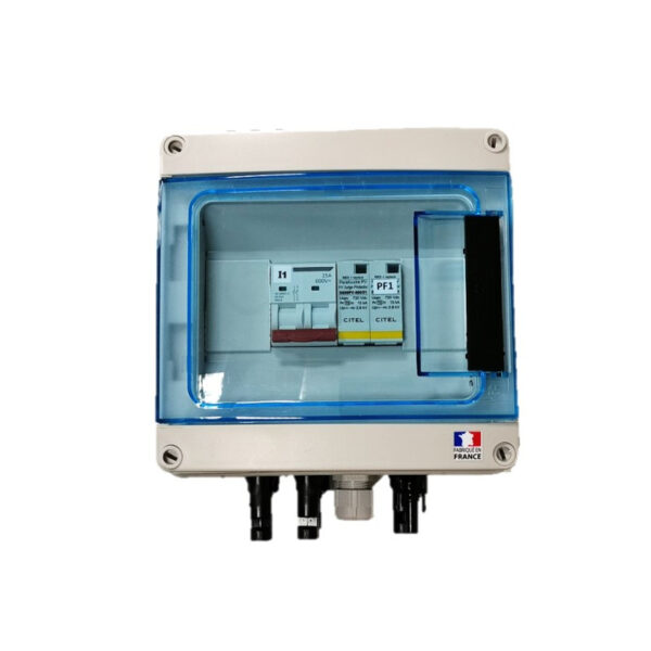 Coffret 600V 1MPPT de 2 Strings sans paraf. DC + AC 6kW (C32) 1 ond mono