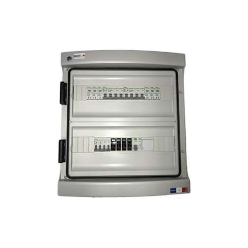 Coffret 1000V 2MPPT de 2 Strings avec paraf. DC + AC 15kW (C32) 1 ond TRI