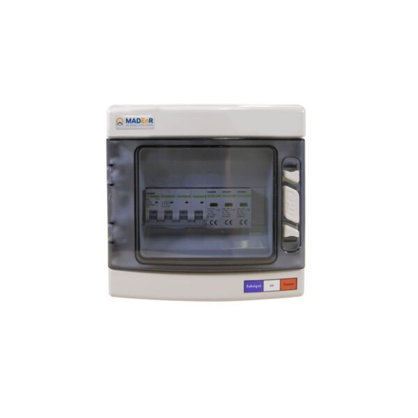 Coffret 1000V 2MPPT de 2 Strings avec paraf. DC + AC 4-5kW (C10) 1 ond TRI