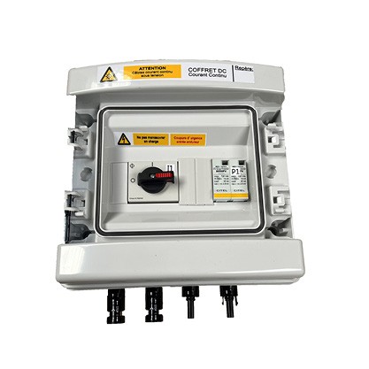 Coffret 600V 1MPPT de 2 Strings avec paraf. DC + AC 6kW (C32) 1 ond mono