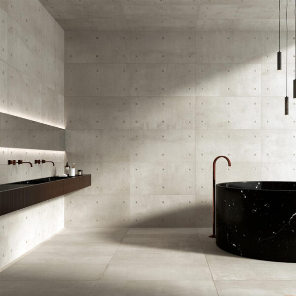 Carrelage mur imitation béton