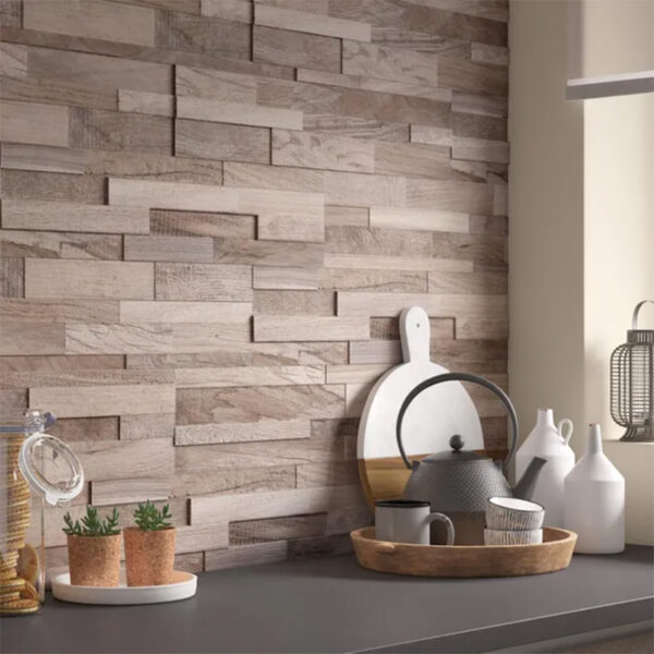 Carrelage mur imitation bois