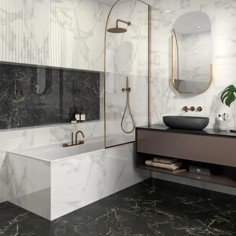 Carrelage mur imitation marbre