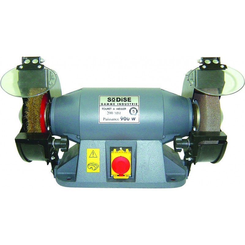 TOURET INDUSTRIEL 900W 200*32*32MM MEULE + BROSSE