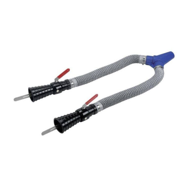 SORTIE DOUBLE EXTRACTEUR GAZ ECHAPPEMENT