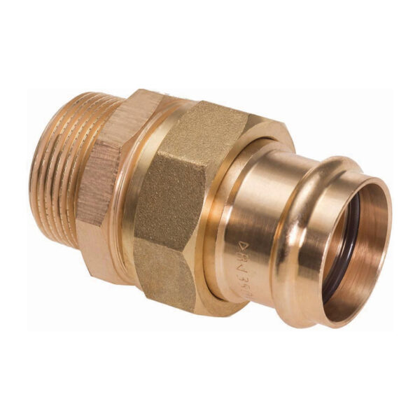 Union droit à sertir cuivre