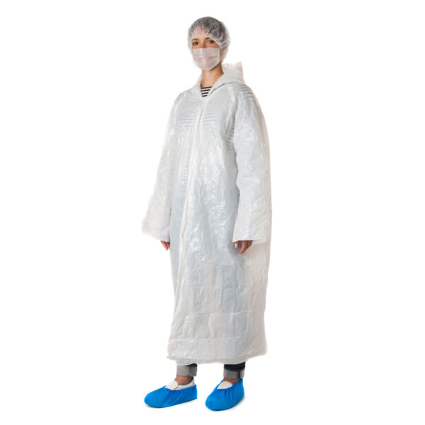 BOITE DE 100 KITS VISITEUR : 1 CHARLOTTE - 1 MASQUE 2 P - 1 BLOUSE ET SURCHASSURE PE