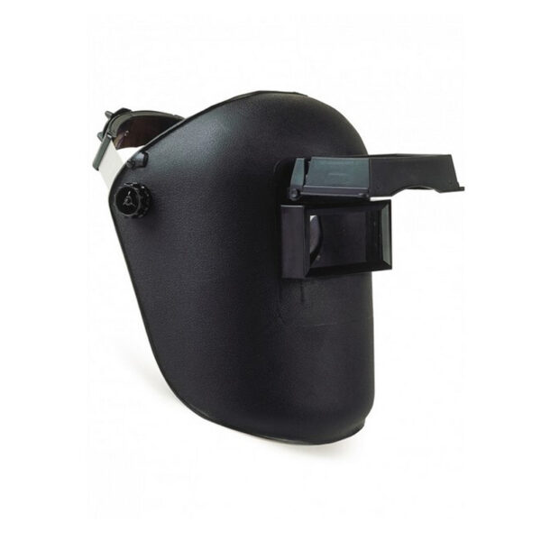 Cagoule soudure avec serre-tête - Fenetre relevable - Filtres (incolore)