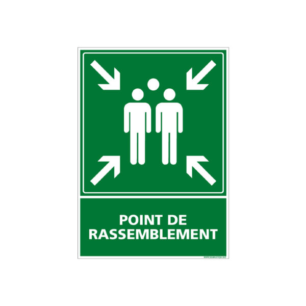 PANNEAU POINT DE RASSEMBLEMENT
