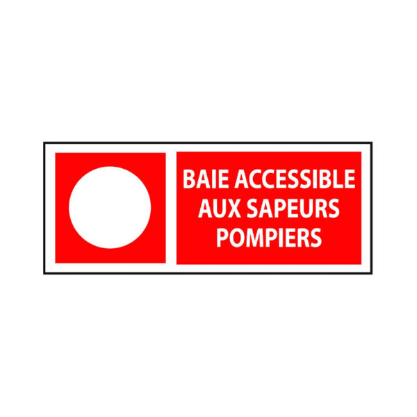 BAIE ACCESSIBLE AUX POMPIERS