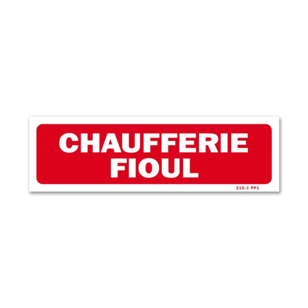 PANNEAU CHAUFFERIE FIOUL