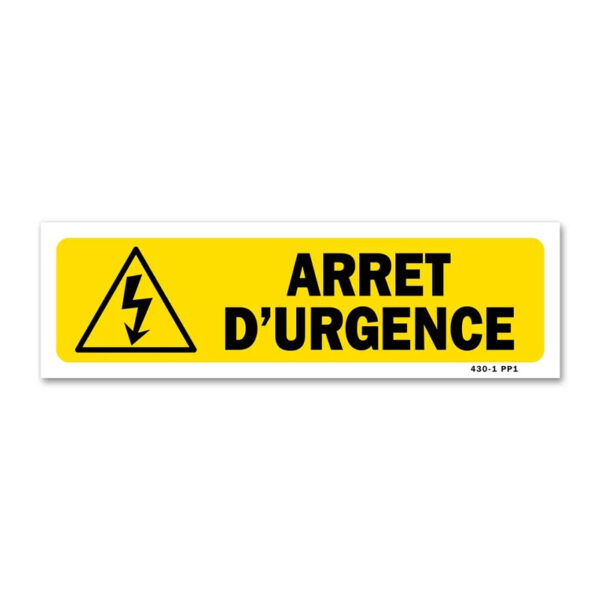 PANNEAU ARRET D'URGENCE