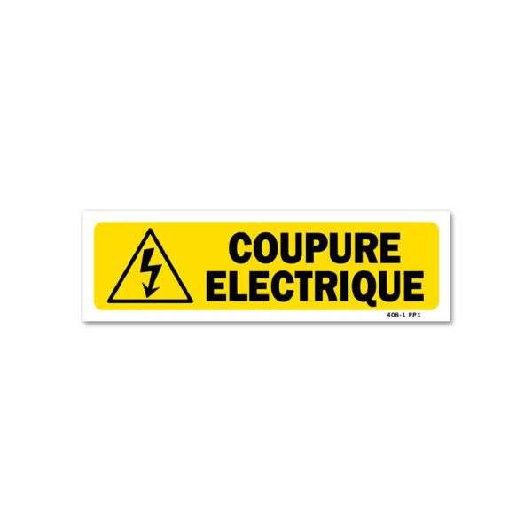 PANNEAU COUPURE ELECTRIQUE
