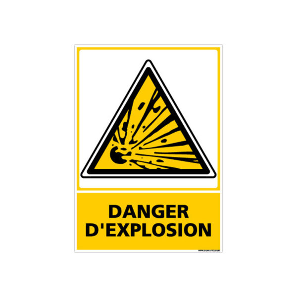 PANNEAU DANGER D'EXPLOSION