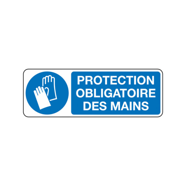 PANNEAU PROTECTION OBLIGATOIRE DES MAINS