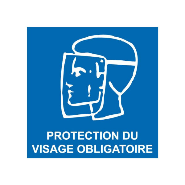 PANNEAU PROTECTION OBLIGATOIRE DU VISAGE
