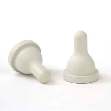 Insprover Tetina Agneaux pour Seau Top 1.3 et 5 Sorties, Blanc, Hiko