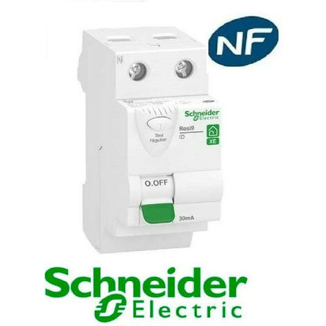 Interrupteur différentiel XE 63A 30ma type A - auto -230V Schneider R9ERA263