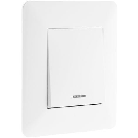 Interrupteur va-et-vient à voyant 10A Blanc - Artezo