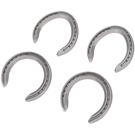 Jeffergarden Kit de fer à cheval en alliage d'aluminium, 4 pièces, outil d'équitation, équipement, accessoires de type 4