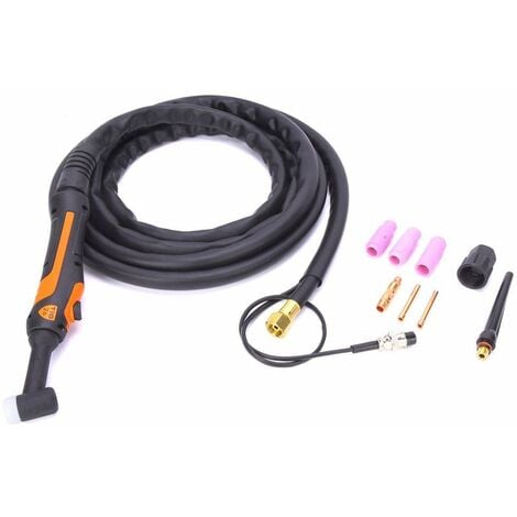 Jeffergarden TIG WP-26F Kit de pistolet de soudage à l'arc Torche de soudage refroidie par air à buse souple flexible