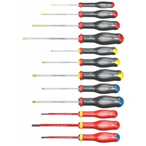 Jeu de 12 tournevis Protwist FACOM - AT.J12R1PB